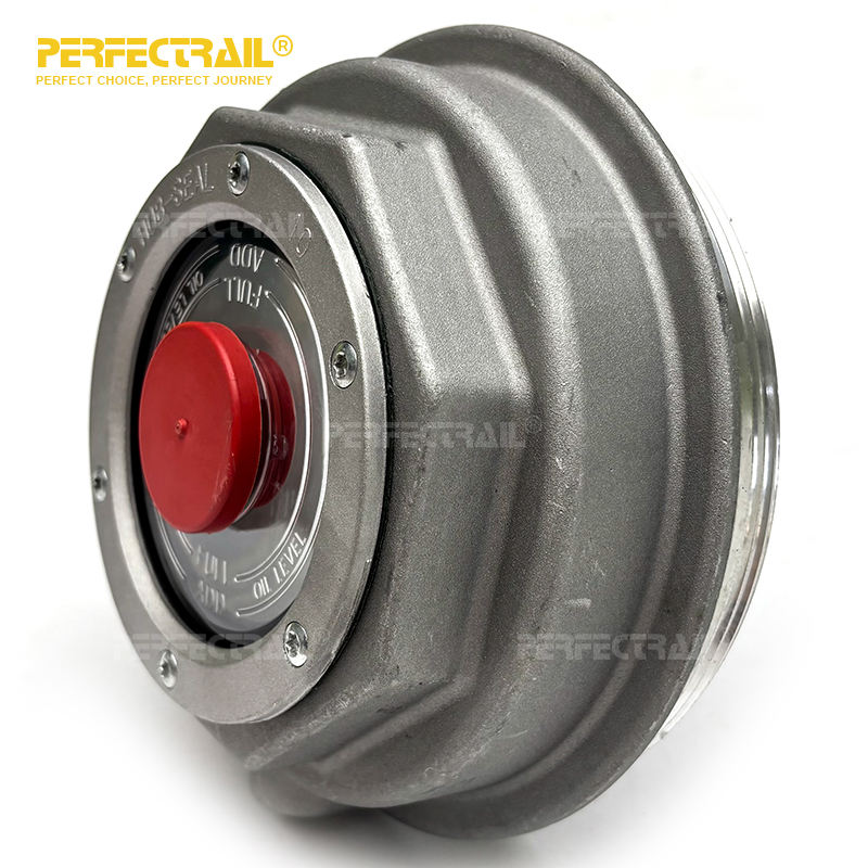 PERFECTRAIL 343-4075 Wholesale Heavy Duty Truck Parts Screw-On Aluminum Wheel Hub Center Cap for American Truck Trailer Axles