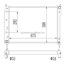Load image into Gallery viewer, 3 Rows Aluminum Radiator For Chevrolet Captiva Sport 2008-2015 Saturn Vue 2008-2010 13057