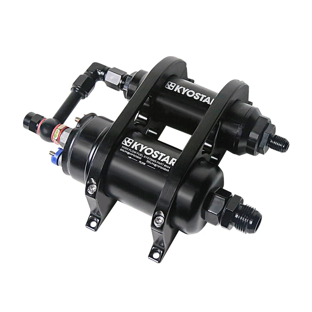Universal 300 LPH 75 PSI External Fuel Pump Kit with Bracket and AN8 Filter