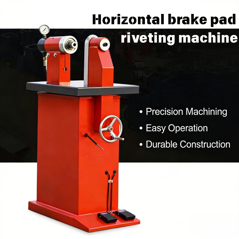 Professional Horizontal Brake Shoe Riveter with Adjustable Pressure, Labor-Saving for Auto Repair & Brake Lining Manufacturing