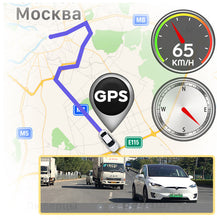 Load image into Gallery viewer, 12" Mirror Dash Cam Dual 4K Front Rear Camera GPS WiFi Touch Screen Reversing