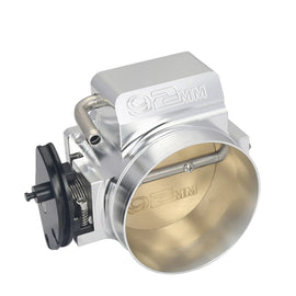 GM LS 92 mm 4-Bolt Cable Drive Billet Aluminium Throttle Body, Silver and Black