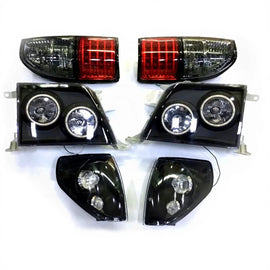 4x4 Factory Wholesale Front Headlights for Land Cruiser Prado LC90 1996-2002 Auto Part Corner Lights