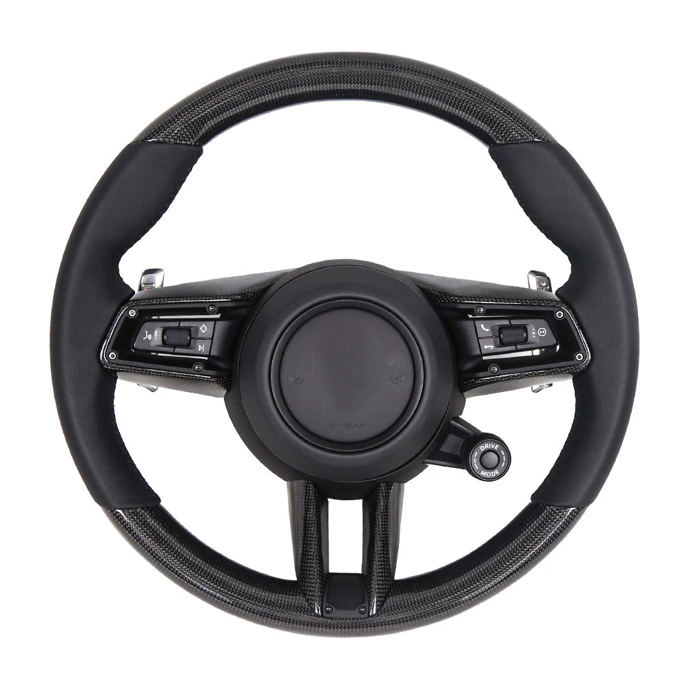 Porsche 911 992 Real Carbon Fibre Sports Steering Wheel - Customisable