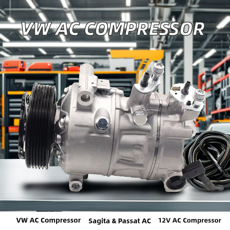 Volkswagen Sagitar Magotan CC AC Compressor 12V 1K0820803G R-134A