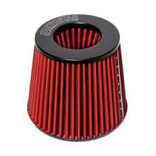 Load image into Gallery viewer, Universal 3 inch High Flow Cone Air Filter - Black / Red