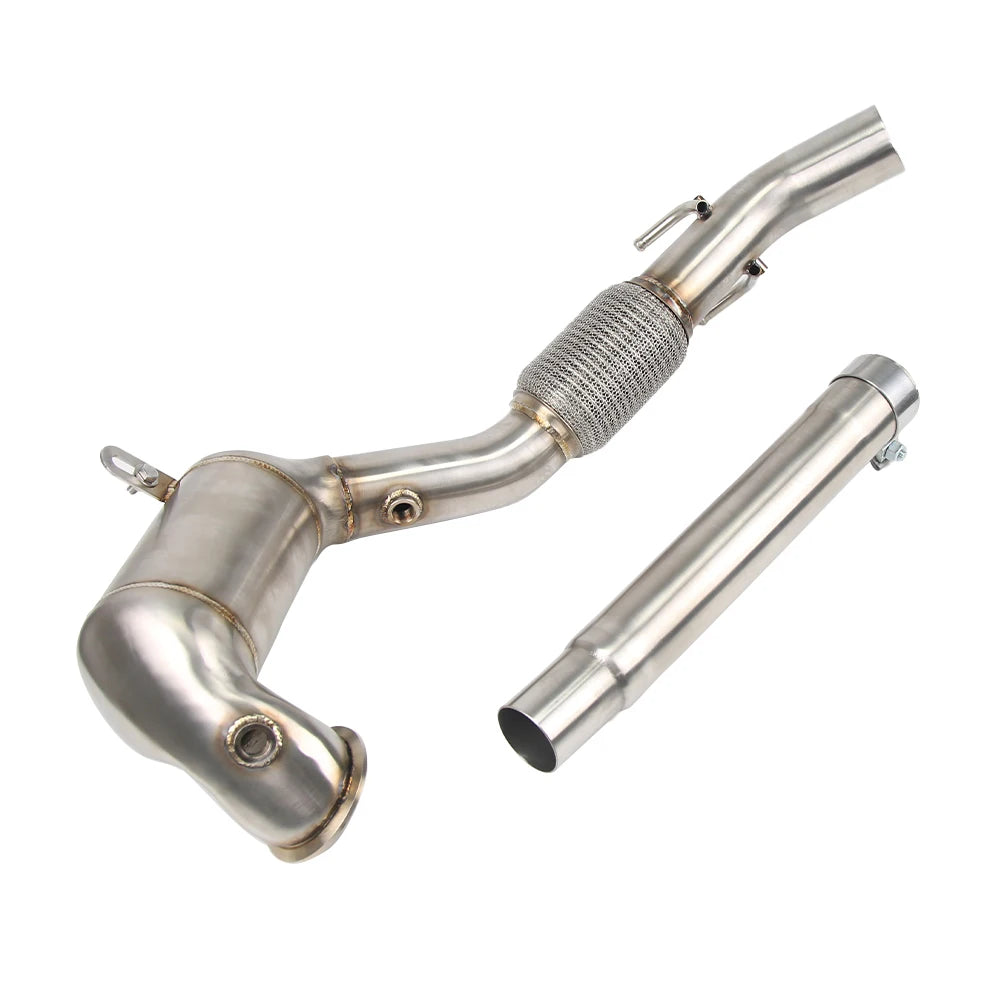 VW Golf MK7 MK7.5 / Audi A3 8V EA211 1.4T 4 inch Catless Cast Downpipe with Installation Hardware