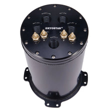 Load image into Gallery viewer, Universal 2.8 Litre Aluminium Fuel Surge Tank for Twin 40 mm Fuel Pumps with 8AN O-Ring Ports
