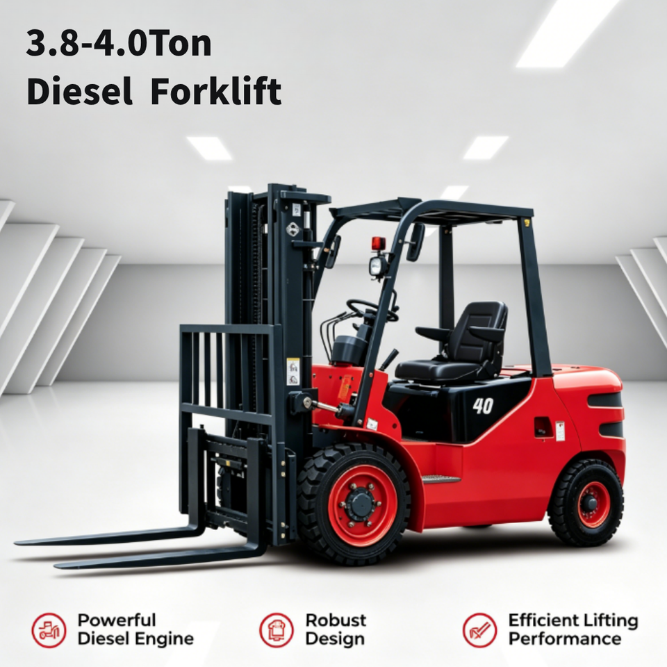 Hot Sale 3.8-4.0Ton Gasoline Forklift, Fuel-efficient & Durable, Great for Construction Site & Warehouse Operations