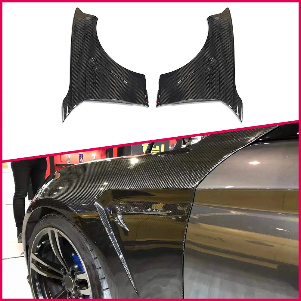 BMW M2 / M2 Competition F87 2016-2021 Carbon Fibre Front Fender Covers - Pair