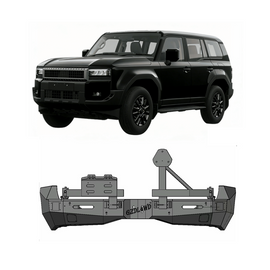 BRR-TYT-011 2024+ Toyota Land Cruiser Prado (250 series) Rear bumper with spare wheel carrier Rear Bumper