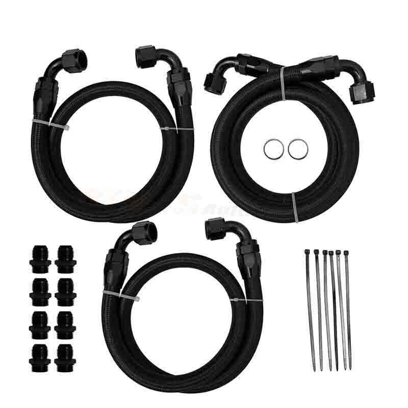 Transmission Cooler Lines Fitting Kit for Chevy/GMC 6.6L LBZ LMM Duramax 2006-2010