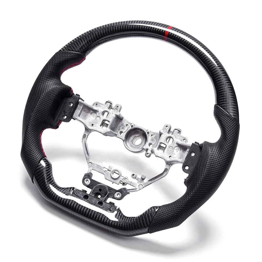 Lexus IS250 / IS350 / RX350 2013-2019 Real Carbon Fibre Flat-Bottom Sport Steering Wheel - Black