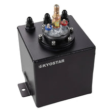 Load image into Gallery viewer, Universal 2L Aluminium Fuel Surge Tank with External Fuel Pump and Polished AN Fittings