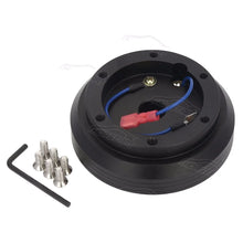 Load image into Gallery viewer, Mitsubishi Eclipse / Lancer Evolution X / Galant Steering Wheel Hub Adapter Boss Kit - Black Aluminium
