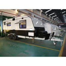 Load image into Gallery viewer, Europe Double Axle Camping Travel Trailers Caravan Luxury Australia Standard Rv Caravan Trailer for Sale