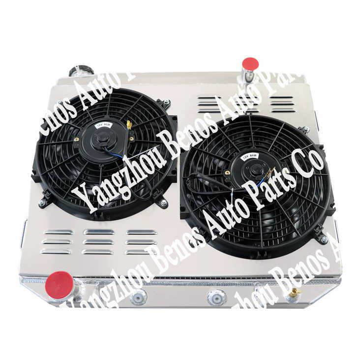 4 Row Aluminum Radiator for Chevy Truck C/K Series GMC AT/MT 6062 1960-1962