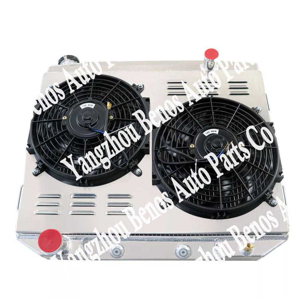 4 Row Aluminum Radiator for Chevy Truck C/K Series GMC AT/MT 6062 1960-1962