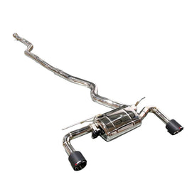 BMW 320i 330i F30 2015-2018 B48 2.0T Stainless Steel 2-Tip Valved Sport Catback Exhaust System