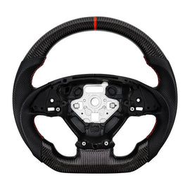 Chevrolet Corvette C7 2014-2018 Carbon Fibre and Leather D-Shaped Flat-Bottom Steering Wheel