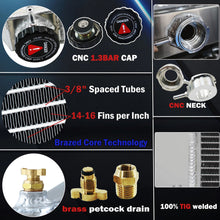Load image into Gallery viewer, 4 ROWS RADIATOR SHROUD FAN RELAY for 1955-1959 CHEVY PICKUP TRUCK LS ENGINE US