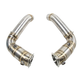 BMW M5 F10 / M6 F06 F12 F13 2011+ S63TU 4.4TT 3 inch 304 Stainless Steel Full Race Downpipes
