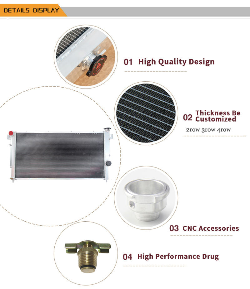 Car Radiator for Dodge Ram 2500 3500 RAM 350 BASE L6 5.9L 1994-2002 DIESEL Turbocharged