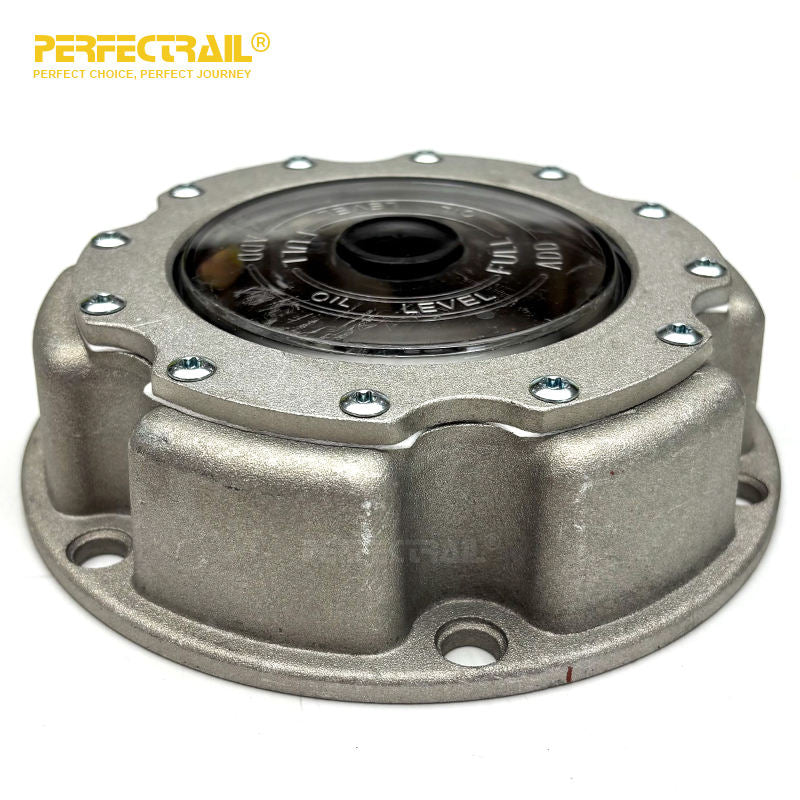 PERFECTRAIL 343-4249 Factory Trailer Parts 6 Hole Aluminum Wheel Hub Center Cap for Trailer Axles