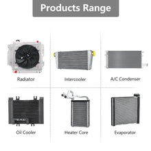 Load image into Gallery viewer, 4 Row Aluminum Radiator &amp; Shroud Fan for Ford F100 F250 F350 Chevy V8 1953-1956