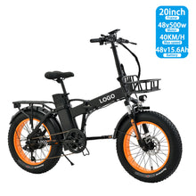Load image into Gallery viewer, Folding Fat Tire Electric Bike Cheap Price Off-Road City Folding eBike with Fat Tyres, Compact Foldable Design &amp; Electric Bike Performance for Adults