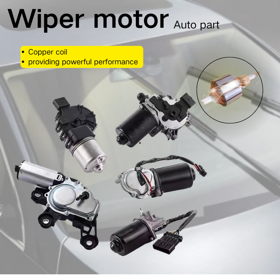 Car Wiper Motor 12V 24V Universal OEM Replacement - Front Windshield Wiper Motor Assembly IP67 Waterproof for SUV Van Pickup