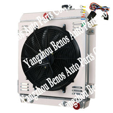 Load image into Gallery viewer, 3 Rows Aluminum Radiator for Chevy Truck 3100 3500 LS ENGINE SWAP 1955-1959 1958