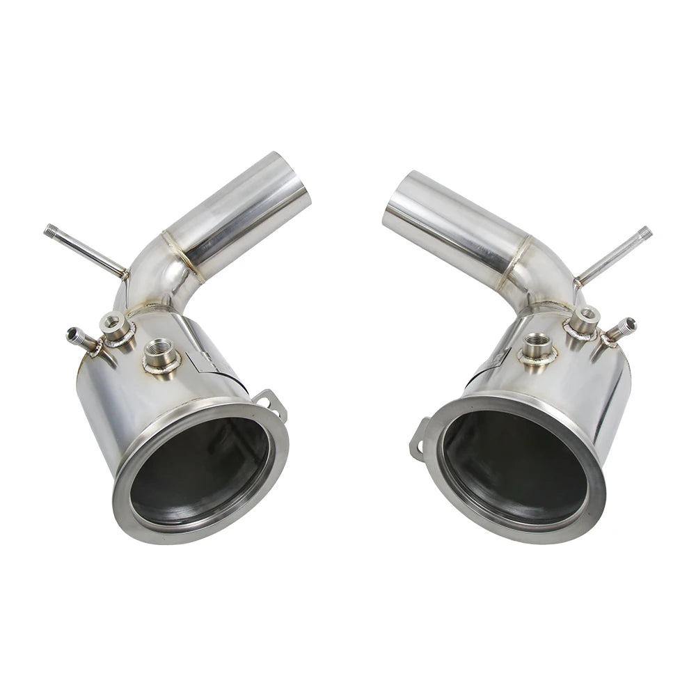 Porsche 992 911 Carrera Targa S 4 4S SS304 Race Downpipe Test Pipes - Mirror Polished