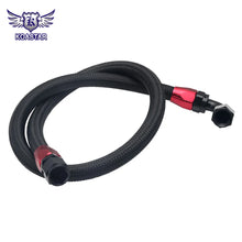Load image into Gallery viewer, 1 Metre Black Nylon Steel Braided Fuel and Oil Line with 2 x 10AN Fittings