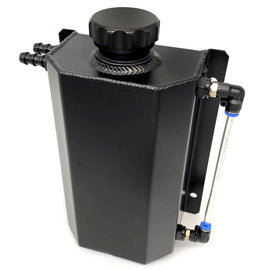 Universal 2 Litre Aluminium Oil Catch Tank - Black or Silver