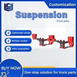 American Reinforced Leaf Spring Suspension Type D Heavy-Duty Structure Compliant with AAR Standards for Construction Vehicles