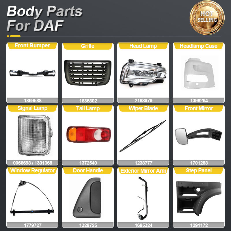 PERFECTRAIL Heavy Duty Truck Spare Parts for DAF Trucks XF 105 106 45 55 65 75 85 95 CF LF SB TB DB PX4 PX5 PX7