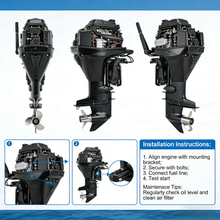 Load image into Gallery viewer, High-Performance 15HP Outboard Engine | Ideal for Leisure Yachts, Fishing Boats &amp; Water Sports