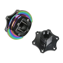 Load image into Gallery viewer, Universal Multi-Colour Aluminium D-Shape Lock Steering Wheel Quick Release Hub