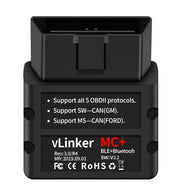 Vgate VLinker MC+ BT4.0 ELM327 V2.2 Bluetooth OBD2 Code Reader