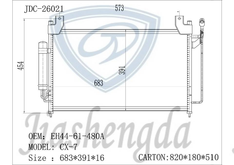 New Automotive Air Conditioning Cooling Condenser OE EH44-61-480A for 07-11 CX-7