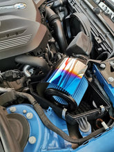Load image into Gallery viewer, Universal Titanium Blue Stainless Steel Air Filter Heat Shield Cover - Adjustable 2.5 to 5 inch