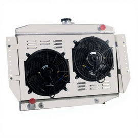 3 Row Radiator with Shroud Fan and Relay for Jeep Wagoneer/Cherokee 5.9L V8 1972-1979