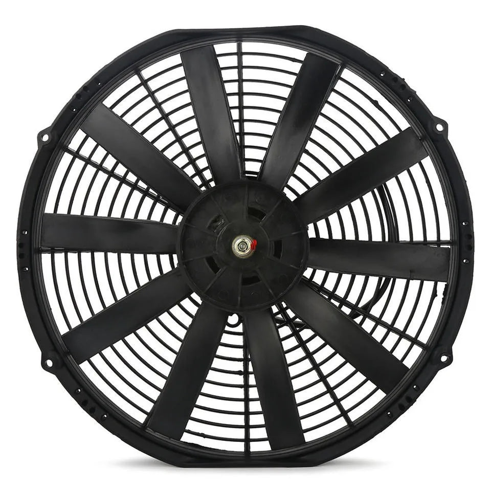 Universal 12V 14 inch Slim Reversible Electric Radiator Cooling Fan with Mounting Kit, 10 Blade