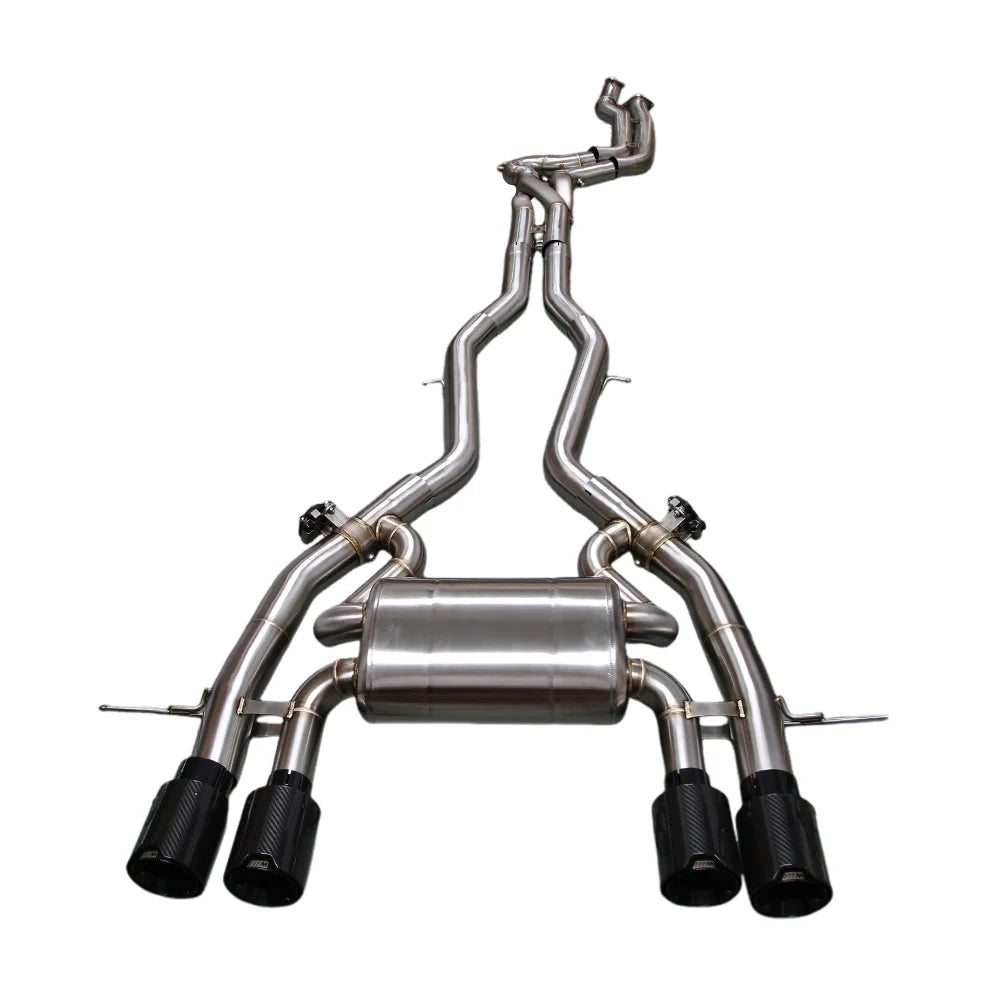 BMW M3 G80 G81 / M4 G82 G83 2020+ S58 3.0T Equal Length 3D Z-Pipe Valved Catback Exhaust with 4 Tips