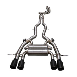 BMW M3 G80 G81 / M4 G82 G83 2020+ S58 3.0T Equal Length 3D Z-Pipe Valved Catback Exhaust with 4 Tips