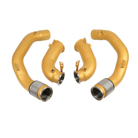 BMW M5 F90 / M8 F91 F92 F93 2018-2023 S63 4.4T Twin-Turbo V8 Ceramic Coated Stainless Steel Downpipes
