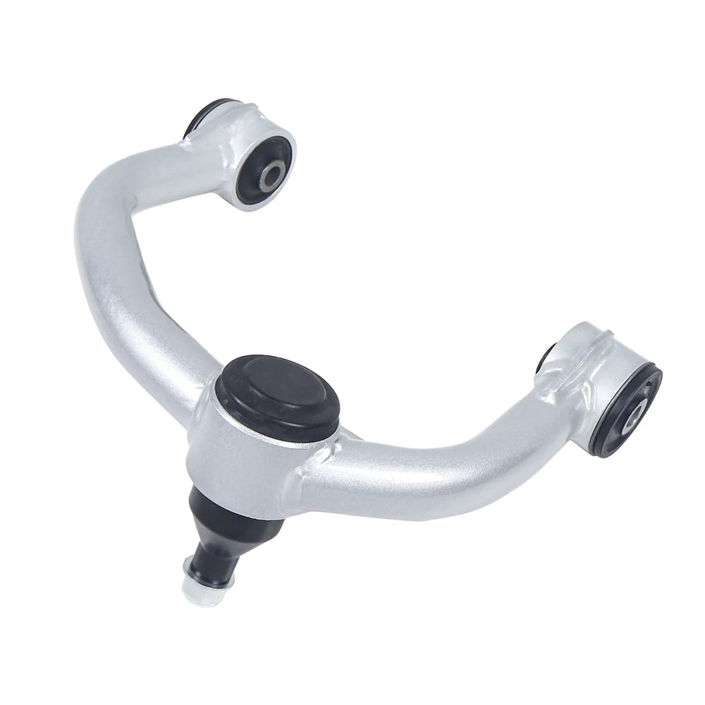 Ford F-150 2004-2020 Upper Control Arms for 2-4 inch Lift - Silver Steel with Rubber Bushings, Pair