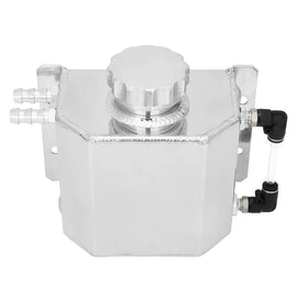 Universal 1 Litre Anodised Aluminium Engine Oil Catch Tank, ORB-6 Thread, 12 mm Ports
