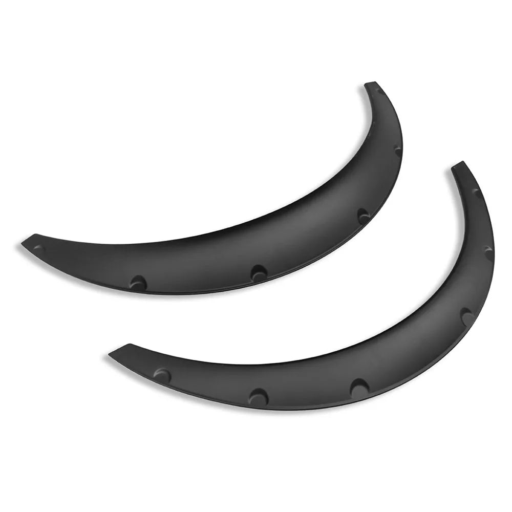 Universal Gloss Black ABS Fender Flare Wheel Arch Extensions - 4 Piece Set